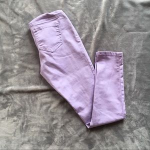 Lavender skinny jeans from Motherhood Maternity!